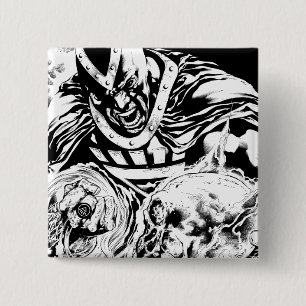 Schwarze Hand mit Schädel-Platte 2 Button