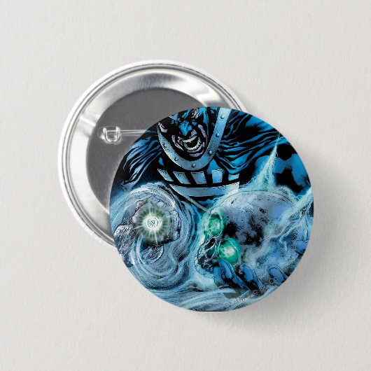 Schwarze Hand mit Schädel-Platte Button (Vorne & Hinten)