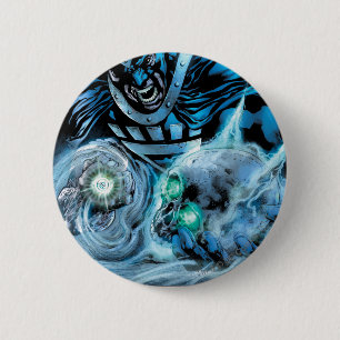 Schwarze Hand mit Schädel-Platte Button