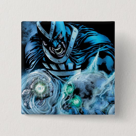 Schwarze Hand mit Schädel-Platte Button (Vorderseite)