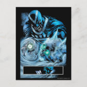 Schwarze Hand mit Schädel-Platte Postkarte (Vorderseite)