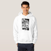 Schwarze Hand mit Schädelplatte 2 Hoodie (Vorne ganz)