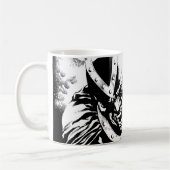 Schwarze Hand mit Schädelplatte 2 Kaffeetasse (Links)