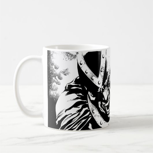 Schwarze Hand mit Schädelplatte 2 Kaffeetasse (Links)