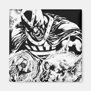 Schwarze Hand mit Schädelplatte 2 Magnet