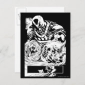 Schwarze Hand mit Schädelplatte 2 Postkarte (Vorne/Hinten)