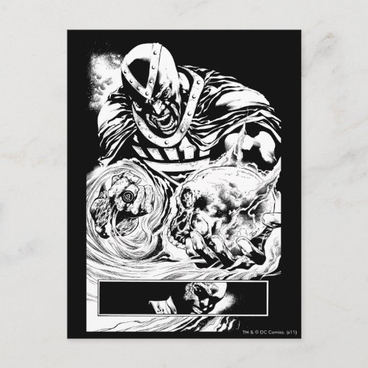 Schwarze Hand mit Schädelplatte 2 Postkarte (Vorderseite)