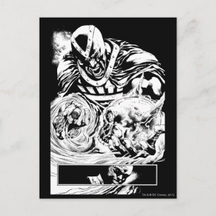 Schwarze Hand mit Schädelplatte 2 Postkarte