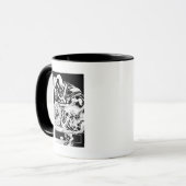 Schwarze Hand mit Schädelplatte 2 Tasse (Vorderseite Links)