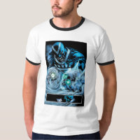 Schwarze Hand mit Schädelplatte