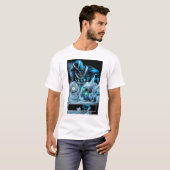 Schwarze Hand mit Schädelplatte T-Shirt (Vorne ganz)
