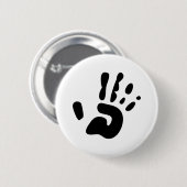 Schwarze Handdruck Button (Vorne & Hinten)