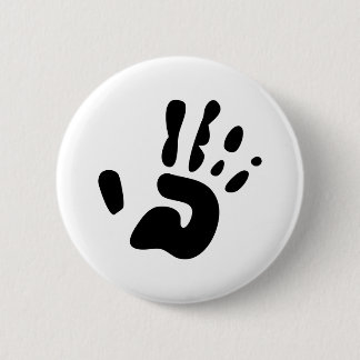 Schwarze Handdruck Button