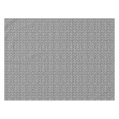 Schwarze Handgezeichnetes Zickzack Muster Tischdecke (Vorderseite (Horizontal))