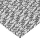 Schwarze Handgezeichnetes Zickzack Muster Tischdecke (Schrägansicht)