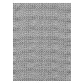 Schwarze Handgezeichnetes Zickzack Muster Tischdecke (Vorderseite)