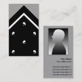 Schwarze Hanky-Trick-Karte/Visitenkarte Visitenkarte (Vorne/Hinten)