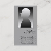 Schwarze Hanky-Trick-Karte/Visitenkarte Visitenkarte (Rückseite)