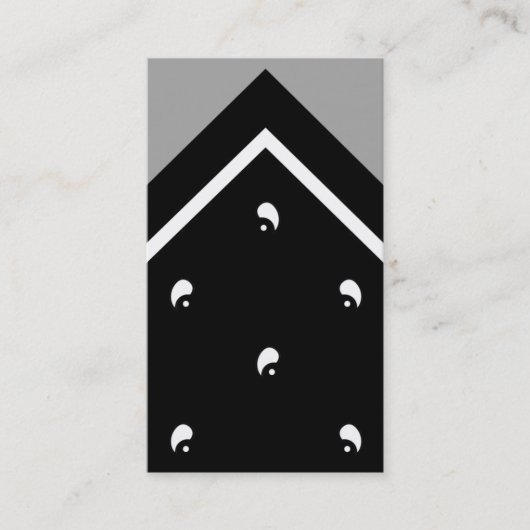 Schwarze Hanky-Trick-Karte/Visitenkarte Visitenkarte (Vorderseite)