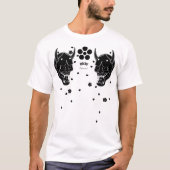 Schwarze Hannya und Kirschblüte T-Shirt (Vorderseite)