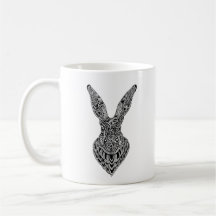 Schwarze Hase-Tasse