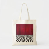 Schwarze Häuschen-Taschen-Tasche Tragetasche (Vorne)