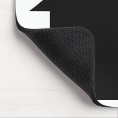 schwarze Hausikone Mousepad (Ecke)