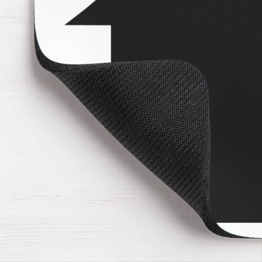 schwarze Hausikone Mousepad (Ecke)