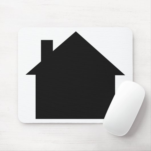 schwarze Hausikone Mousepad (Mit Mouse)
