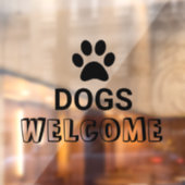 Schwarze Haustiere Hunde Begrüßung Fensteraufkleber (Blatt 2)