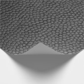 Schwarze Hautstruktur Geschenkpapier (Ecke)