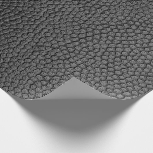 Schwarze Hautstruktur Geschenkpapier (Ecke)