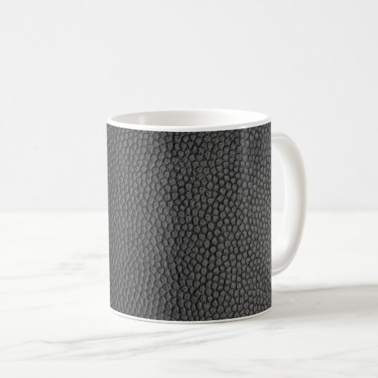 Schwarze Hautstruktur Kaffeetasse (VorderseiteRechts)