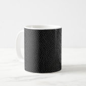 Schwarze Hautstruktur Kaffeetasse (Vorderseite Links)