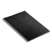 Schwarze Hautstruktur Notizblock (Rechte Seite)