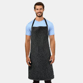 Schwarze Hautstruktur Schürze (Getragen)