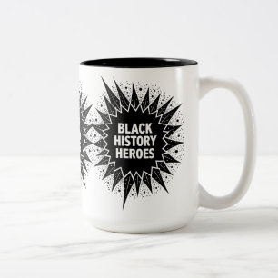 Schwarze Helden des Geschichtsmonats feiern den Mo Zweifarbige Tasse