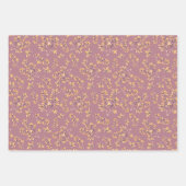 Schwarze Herbstfarben Mittelgeschenktasche Geschenkpapier Set (Vorderseite 3)