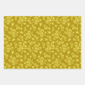 Schwarze Herbstfarben Mittelgeschenktasche Geschenkpapier Set (Vorderseite 2)