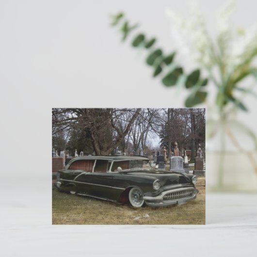 Schwarze Herde Postkarte (Stehend Vorderseite)