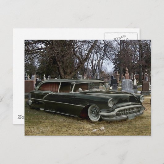 Schwarze Herde Postkarte (Vorne/Hinten)