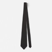Schwarze Herringbone-Flüsterkrawatte Krawatte (Vorderseite)
