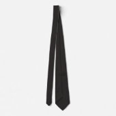 Schwarze Herringbone-Flüsterkrawatte Krawatte (Rückseite)