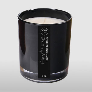 Schwarze, herunterladbare Kerzen Einladung