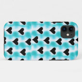 Schwarze Herzen Case-Mate iPhone Hülle (Rückseite (Horizontal))