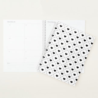 Schwarze Herzen Geometrisches Gitter Minimalistisc Planer