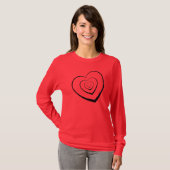 Schwarze Herzen T-Shirt (Vorne ganz)