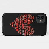 Schwarze Herzen und Liebe iphone 5 Kasten Case-Mate iPhone Hülle (Rückseite (Horizontal))