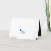 Schwarze Herzkarte zum 7. Hochzeitstag Karte (Rückseite)