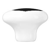 Schwarze Herztür und Schublade ziehen Drehknopf Keramikknauf (Seitenansicht)